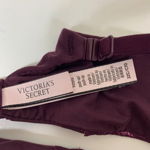 Body by Victoria Push-up  Bra in Dark Purple - Size 32C - Picture 4 of 7